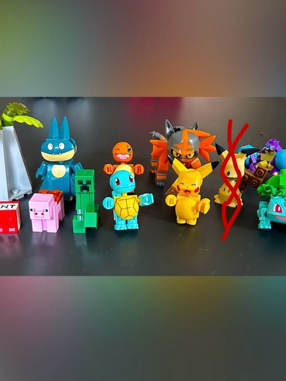 LOT LEGO & Mega Pokémon Minecraft Figures